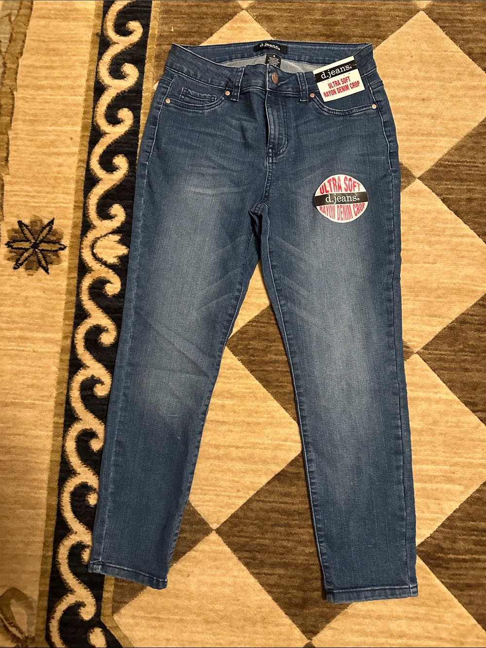 NWT d. jeans Women's Medium Blue Skinny Stretch Jeans 4
